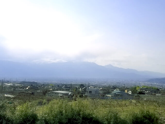 みさか桃源郷公園　平成の塔から見る景色
